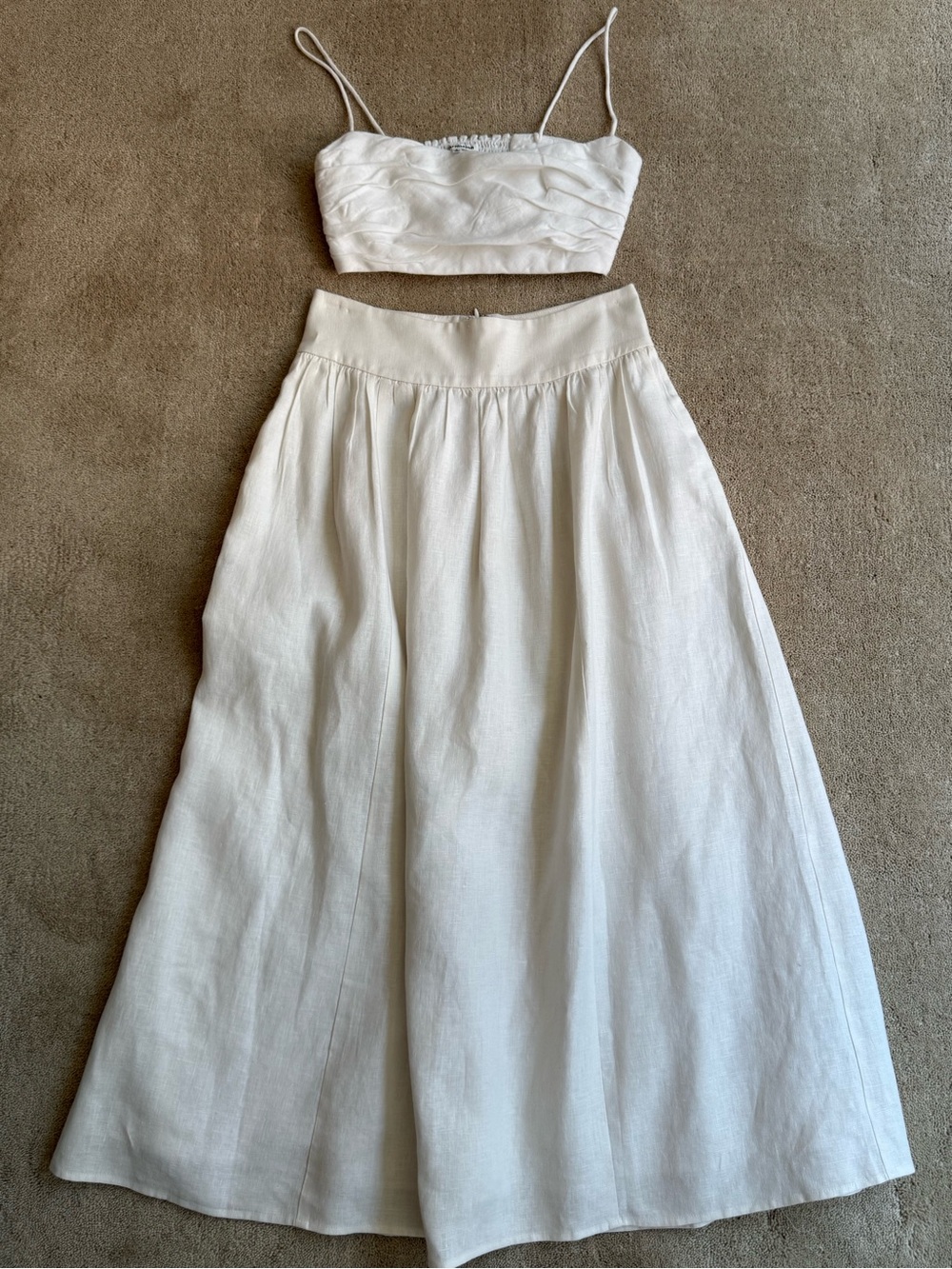 Reformation White Linen Set